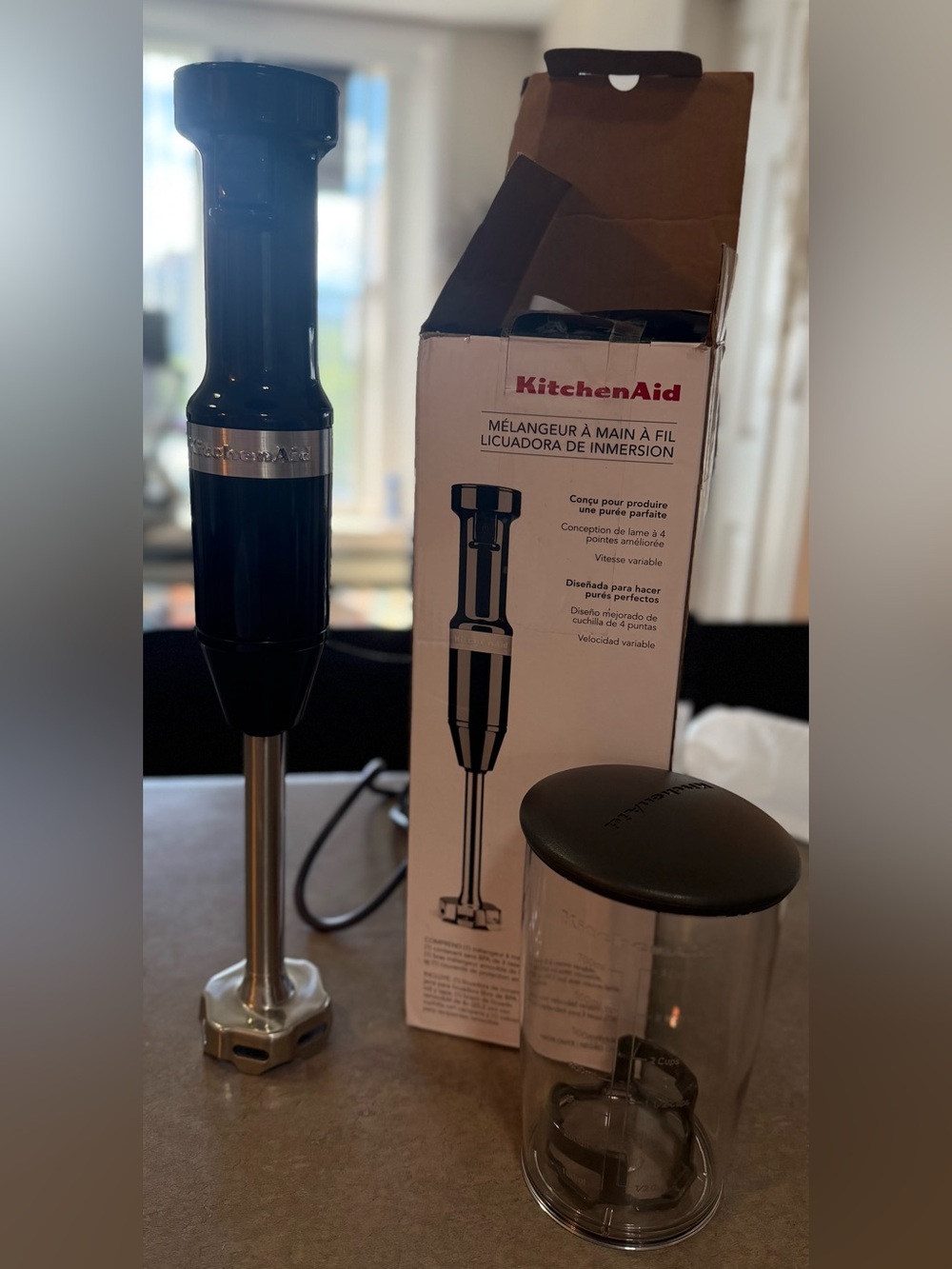 KitchenAid Variable Speed Corded Hand Blender, KHBV53BM